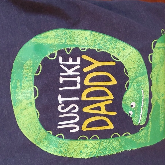 Just Like Daddy Blue Reptile Tee - Picture 5 of 5